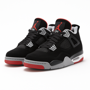 Tênis Air Retro 4 Feminino Preto Vermelho