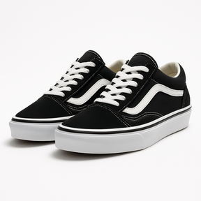 Tênis Old Skool Tradicional Preto com Branco