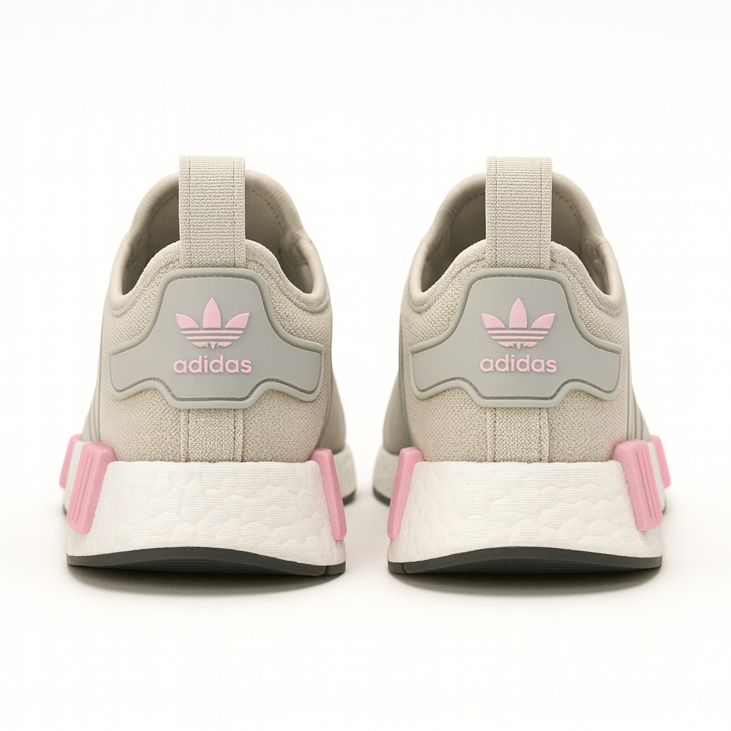 Tênis NMD R1 Cinza com Rosa Feminino