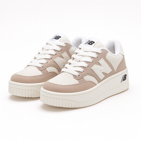 Tênis Plataforma Bege Feminino