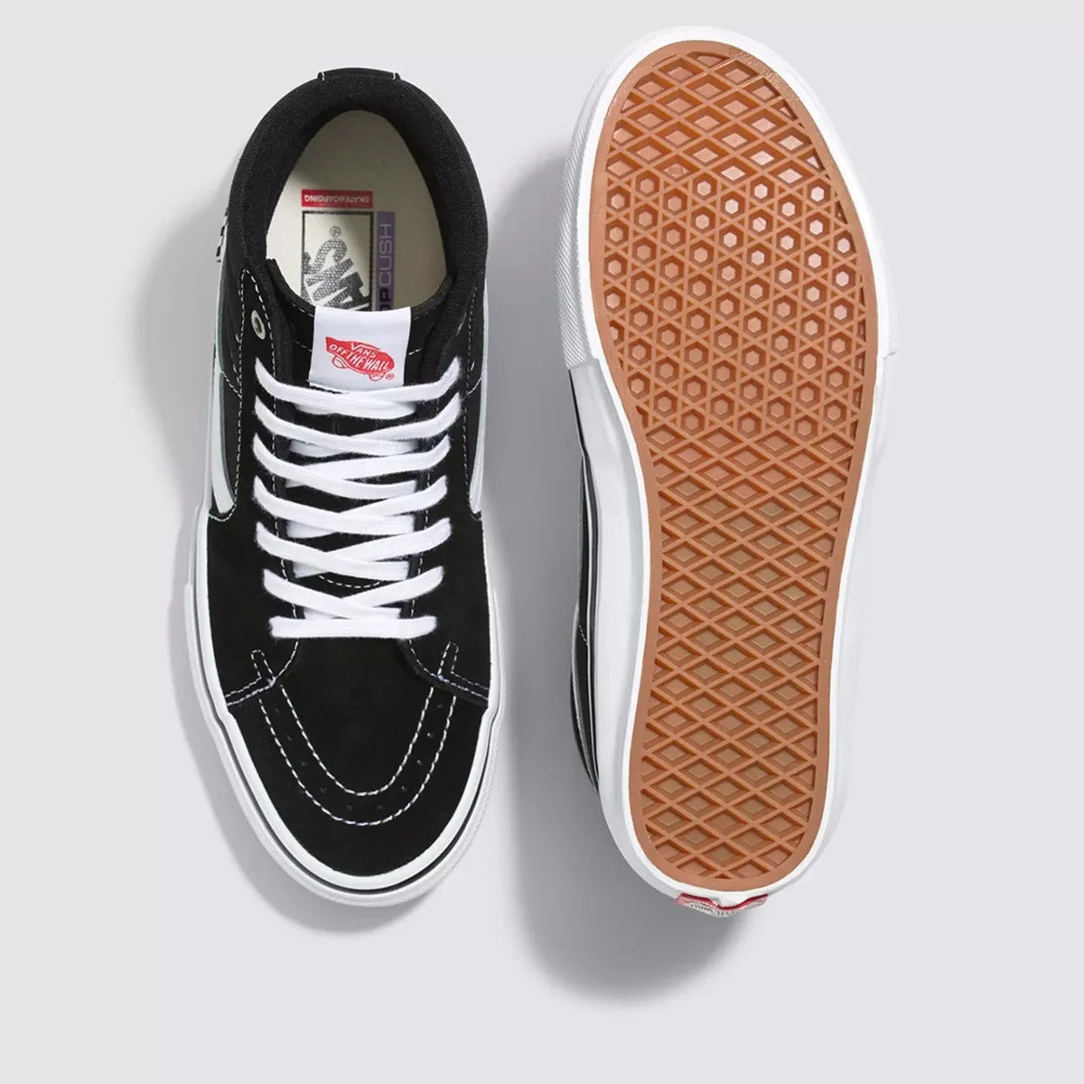 Tênis SK8 HI Botinha Tradicional Preto com Branco