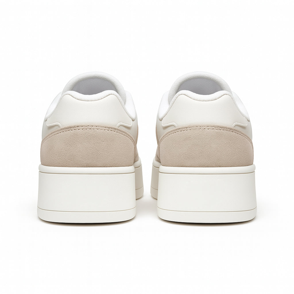 Tênis Plataforma Bege Feminino