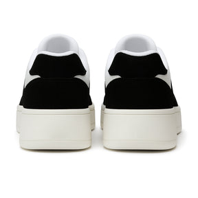 Tênis Plataforma Preto com Branco Feminino